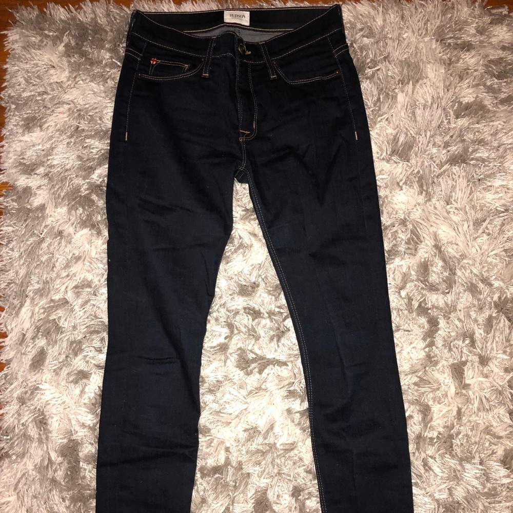 Dark wash skinny Hudson jeans
